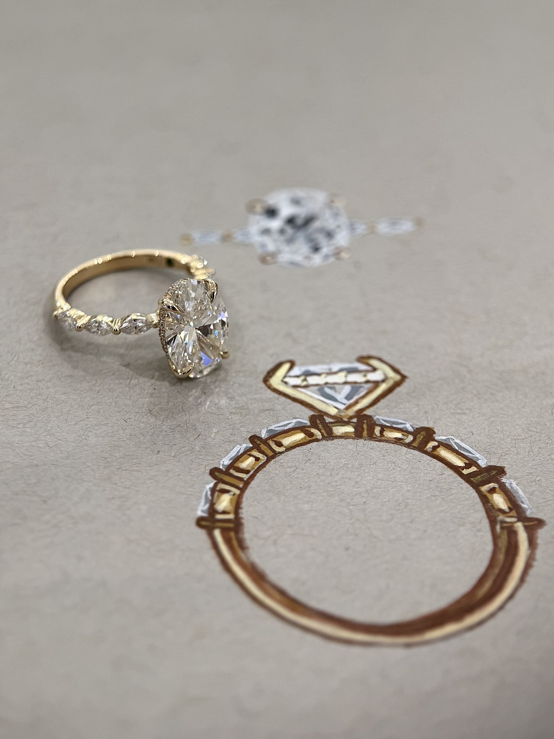 Engagement Ring Rendering - engagement rings at Myranda Fine Jewelry